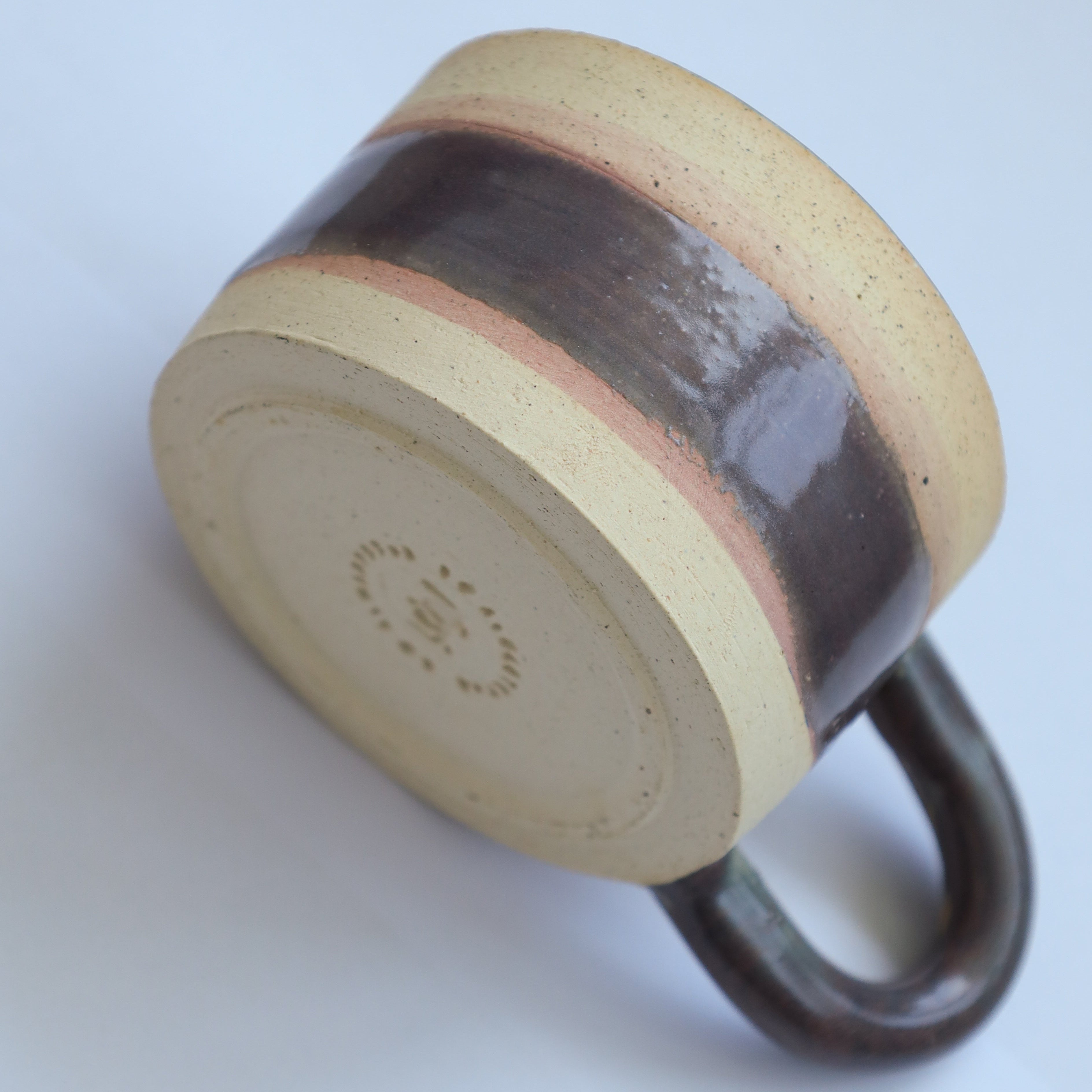 Purple cup handle